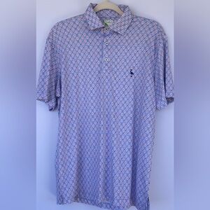 Tailorbyrd Men’s Performance Polo Playing Card‎ Micro-Print Size Medium